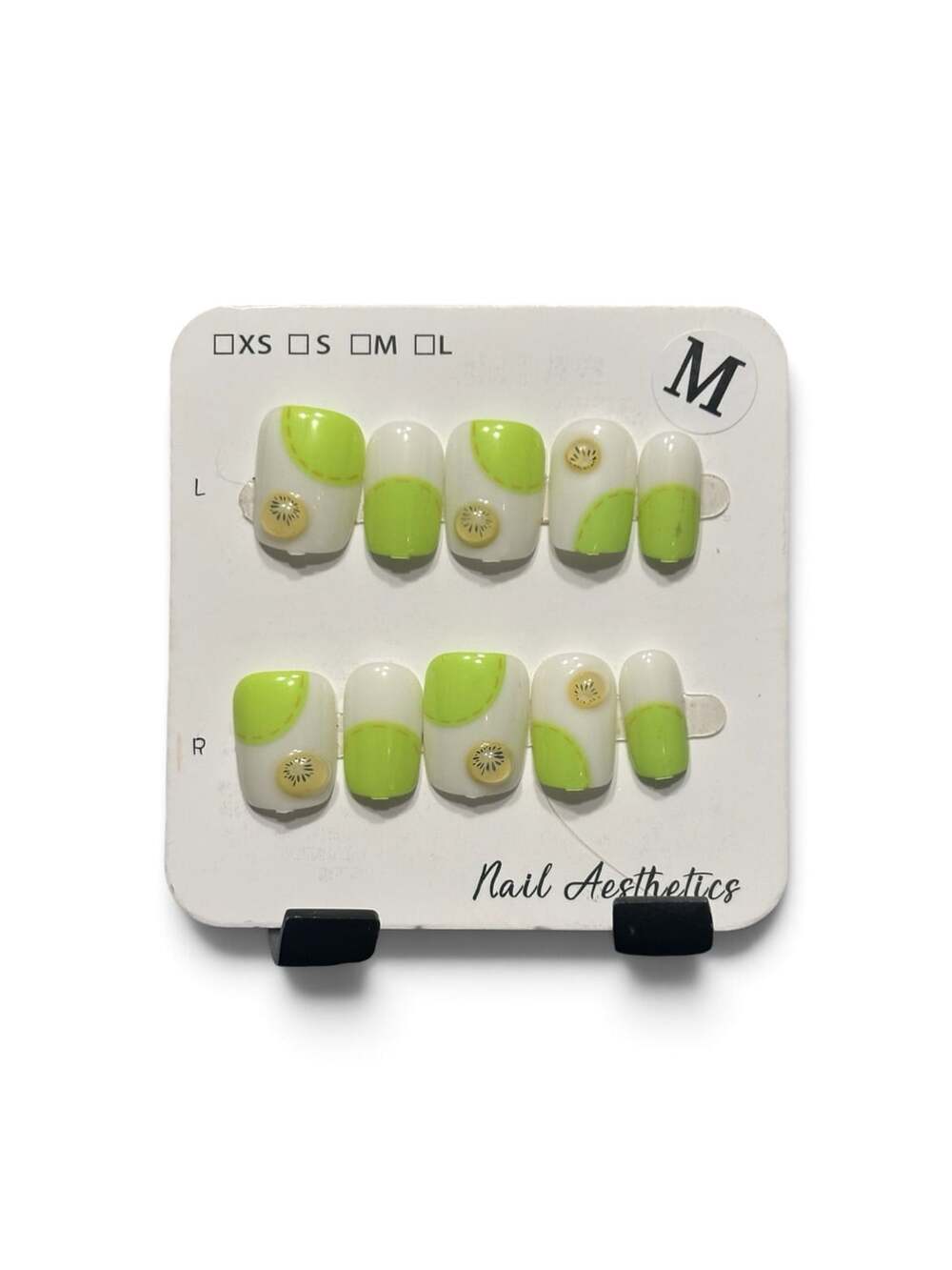 Nail Aesthetics Kiwifruit Press On Nails Size M